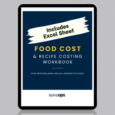 Food Cost & Recipe Costing Workbook Cover Image