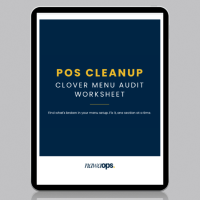 POS Cleanup and menu edit cover image